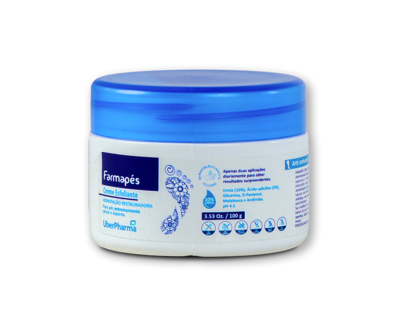 FARMAPÉS CREME HIDR. UREIA E AC SALICÍLICO 100 G, Pote